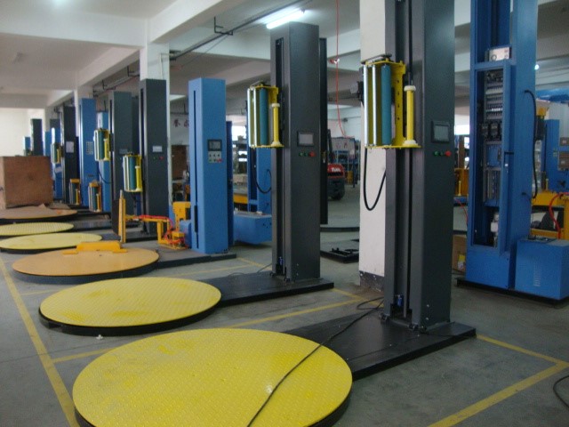 220V 1.5kw Automatic Strapping Machine Smart Wasp Pallet Stretch Wrapping Machine 0