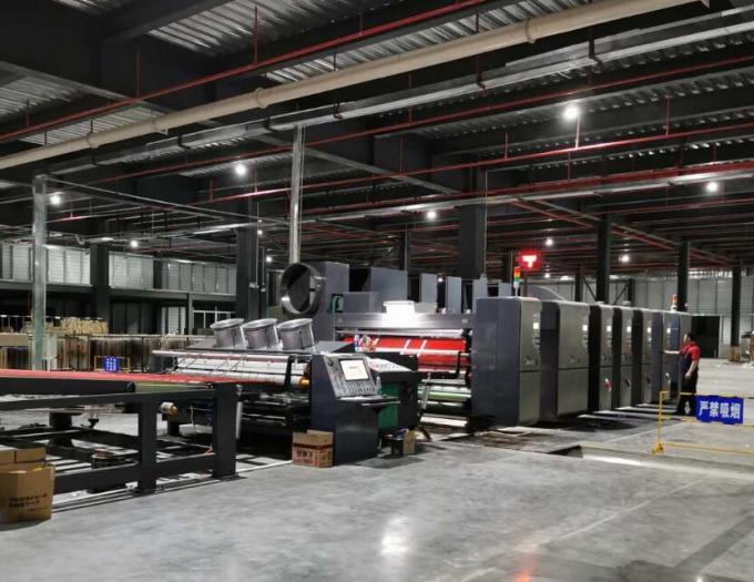 4 Color Flexo Printing Slotting Machine , Full Automatic Corrugated Box ...