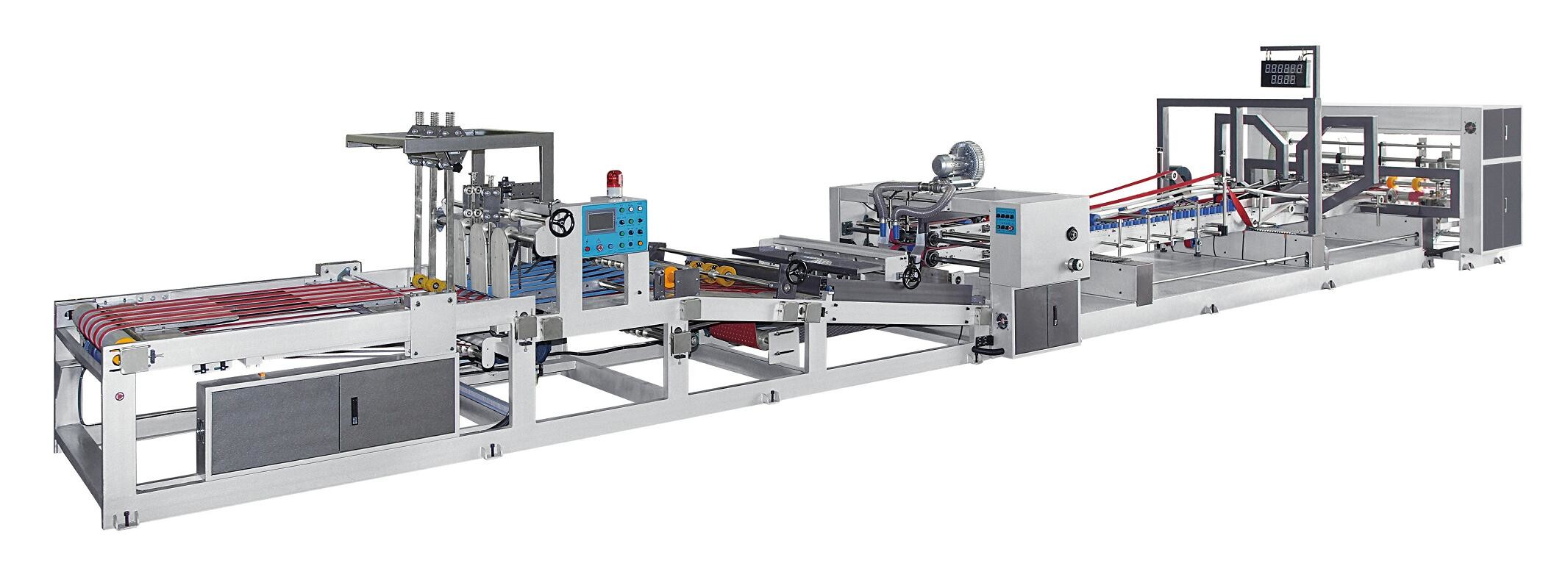 High Speed Automatic Folder Gluer Machine 130m Min For Carton Box Folding Gluer