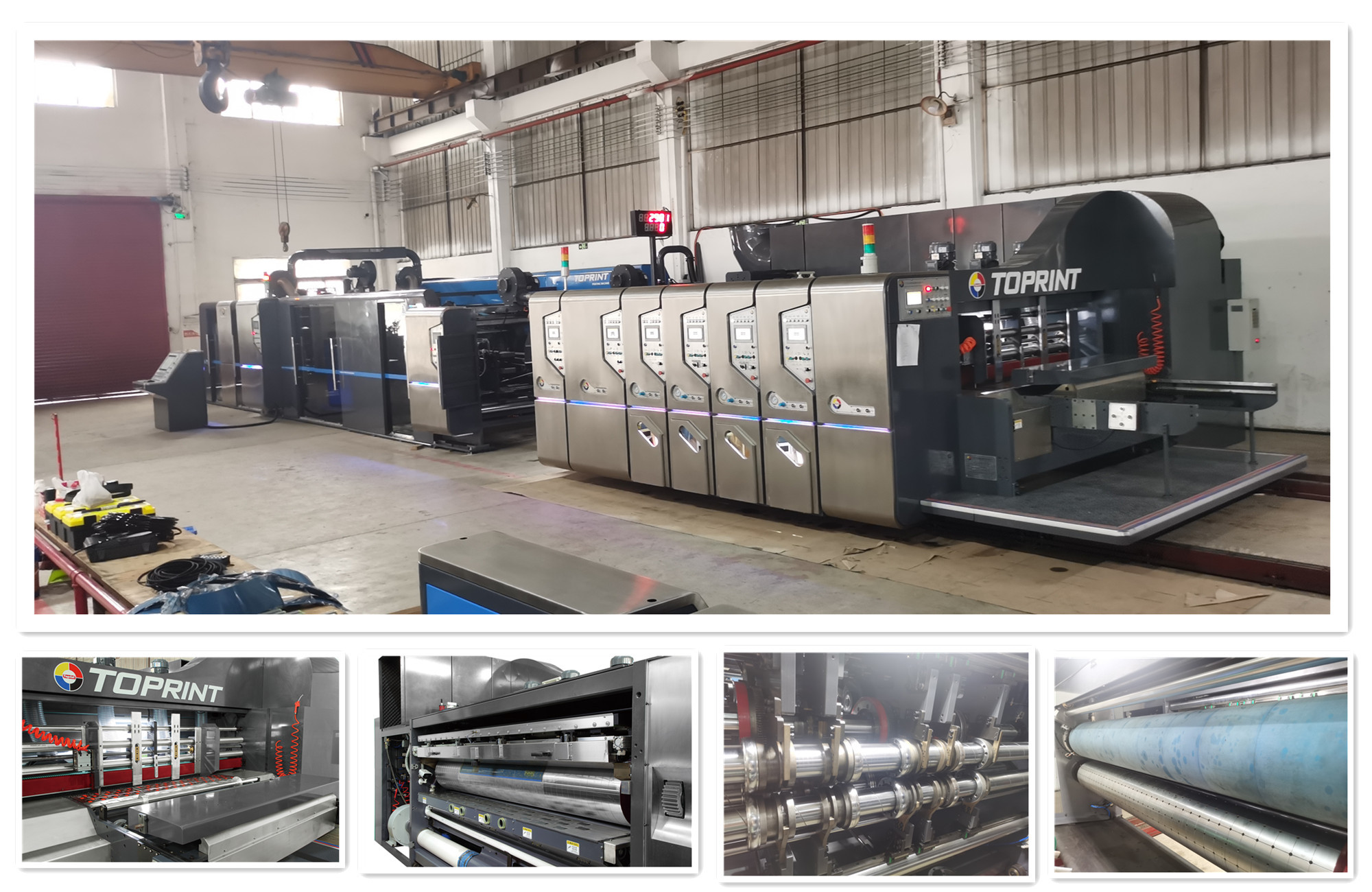 Corrugated Carton Making Machine Full Automatic 380V 50HZ For Carton Boxes