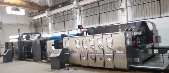 PLC Control Flexo Printing Slotting Die Cutting Machine Full Automatic