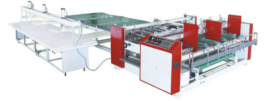 90m / Min Semi Automatic Folder Gluer Two Pieces Joint Gluer
