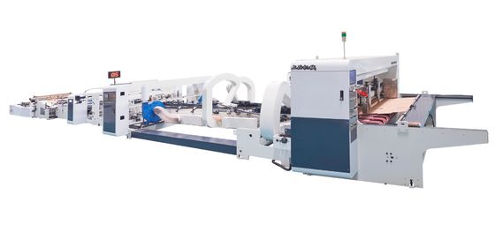 15KW Automatic Folder Gluer Stitcher Machine Two In One Cardboard Stitching Machine